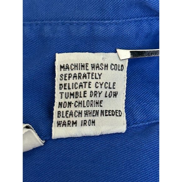 Sudden Impact Button Up Collared Cotton Long Sleeve Women's Size Medium Vtg 80's - Picture 7 of 7